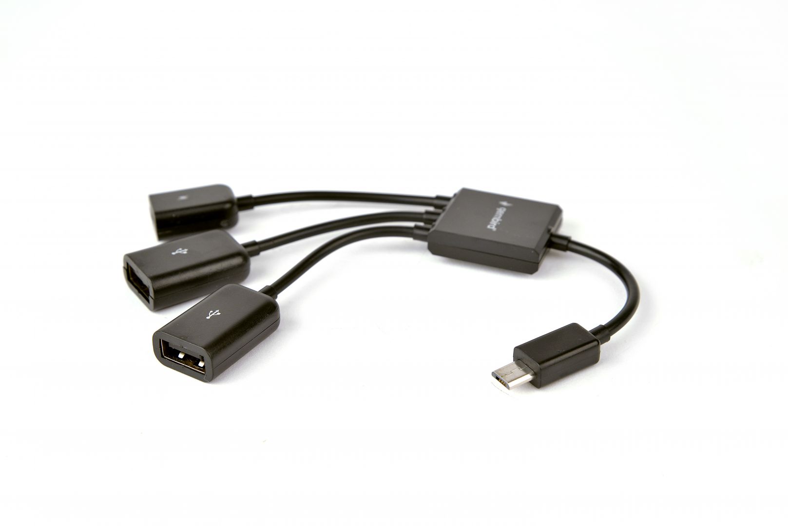 Gembird UHB-OTG-02 OTG 3-portos USB2.0 HUB Black - Image 1