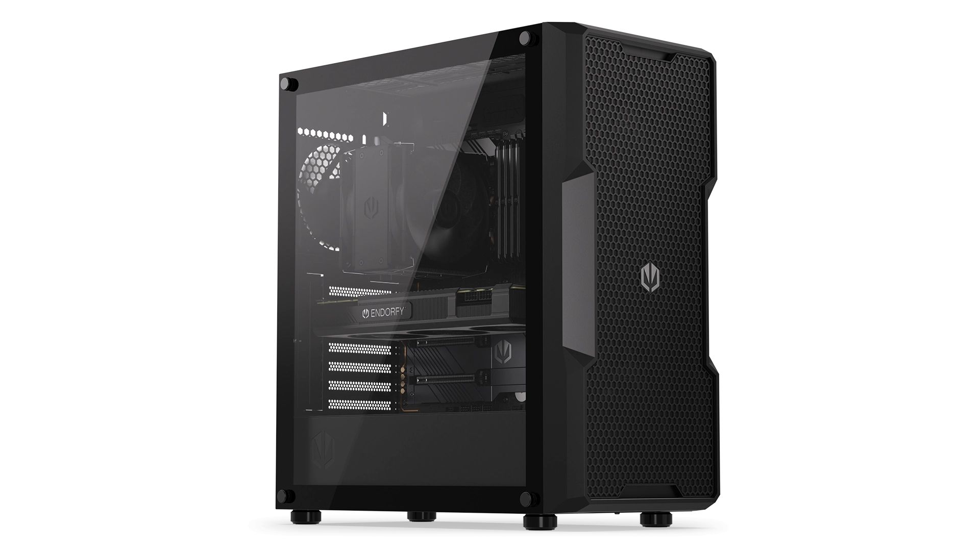 Endorfy Regnum 400 Air Tempered Glass Black - Image 1