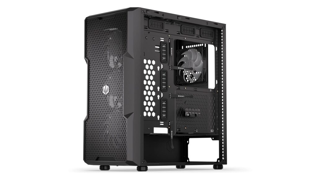 Endorfy Számítógépház - Regnum 400 ARGB (ATX /micro ATX/ITX, 2xUSB3.0, 4x12cm LED ventilátor, ablakos, fekete) - Image 14