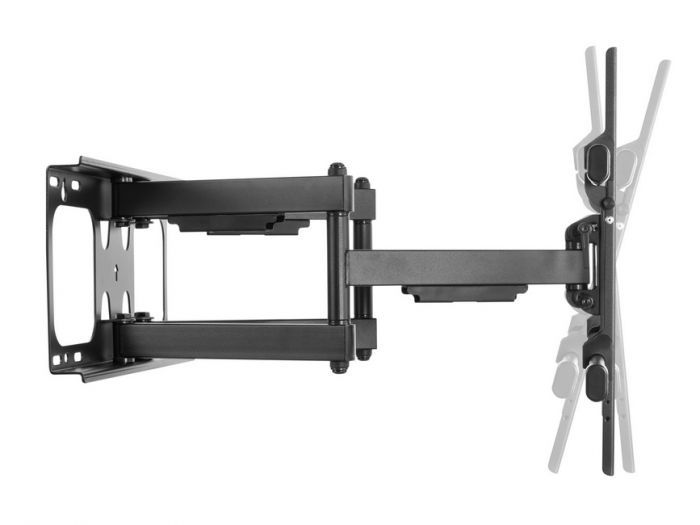 EQuip 37"-90" Tilt/Swivel TV Wall Mount Bracket Black - Image 2