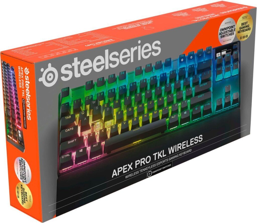 Steelseries Apex Pro TKL (2023)  USB wireless ENG fekete gamer mechanikus billentyűzet - Image 10