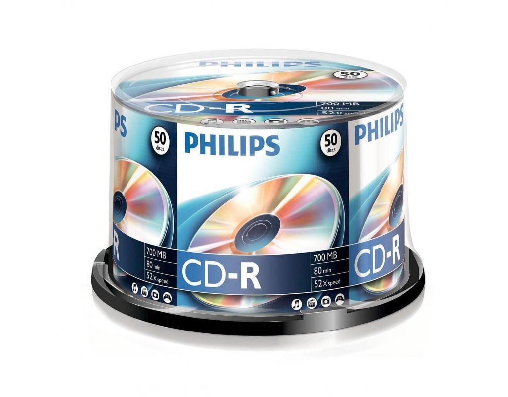 Philips CD-R 80CB 52x 50db/henger (50-es címke) - Image 1