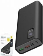 Platinet PMPB20WQC727B 20000mAh Polymer PC3.0 QC3.0 PowerBank LED Screen Black - Image 2