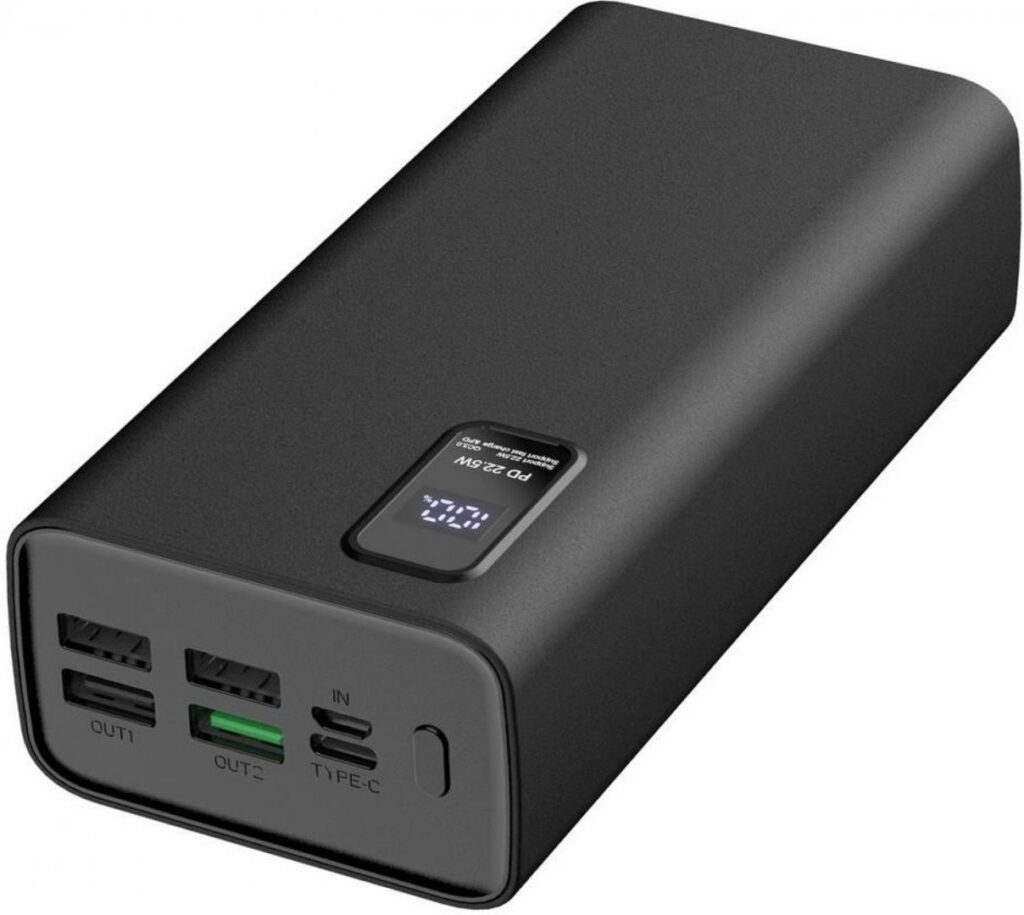 Platinet PMPB30WQC728B 30000mAh PowerBank Black - Image 1
