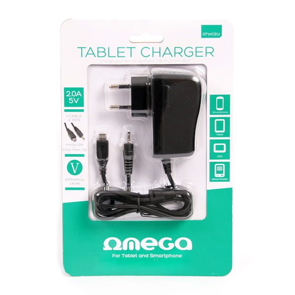 omega-universal-tablet-wall-charger-black_1.jpg Platinet Omega Universal Tablet Wall Charger Black - Image 1