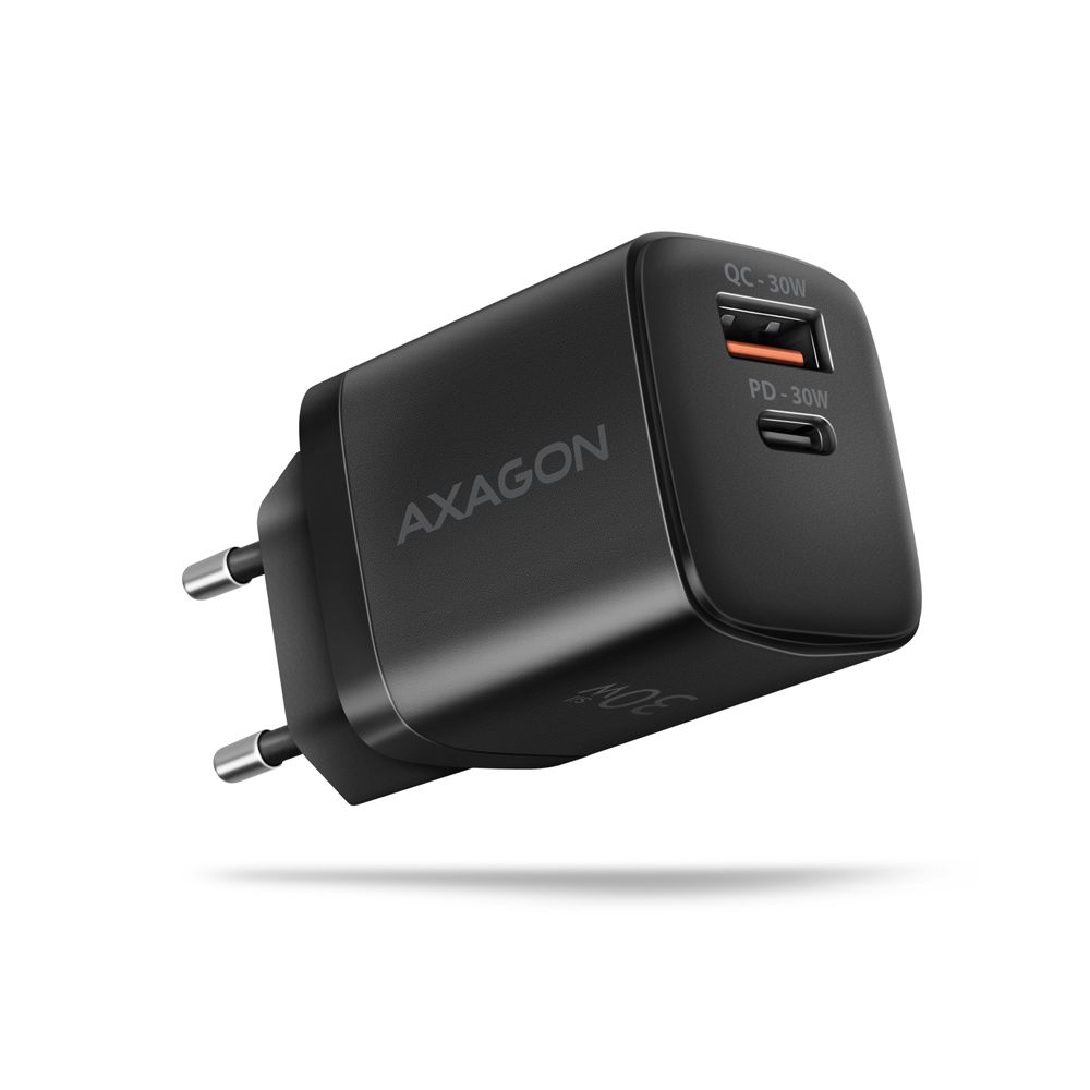 AXAGON ACU-PQ30 PD & QC Wall Charger 30W Black - Image 1