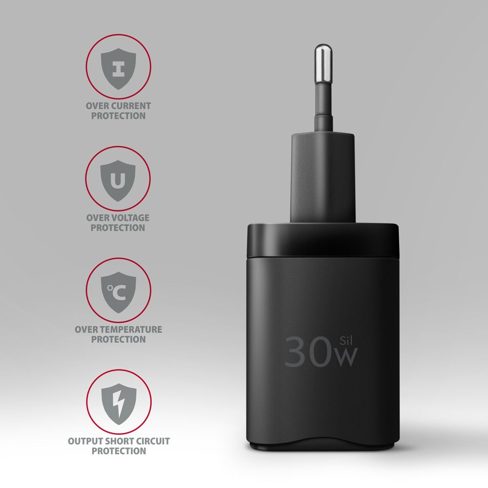 AXAGON ACU-PQ30 PD & QC Wall Charger 30W Black - Image 5