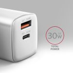 AXAGON ACU-PQ30W PD & QC Wall Charger 30W White - Image 2