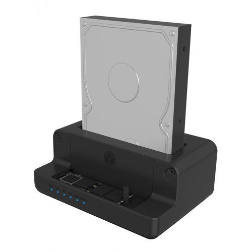 Raidsonic Icy Box IB-2914MSCL-C31 Docking Station Black - Image 3