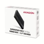 Axagon EE25-GTR USB-C 3.2 Gen 2 SATA 6G 2,5" fekete HDD/SSD ház - Image 8