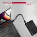 Axagon EE25-GTR USB-C 3.2 Gen 2 SATA 6G 2,5" fekete HDD/SSD ház - Image 9