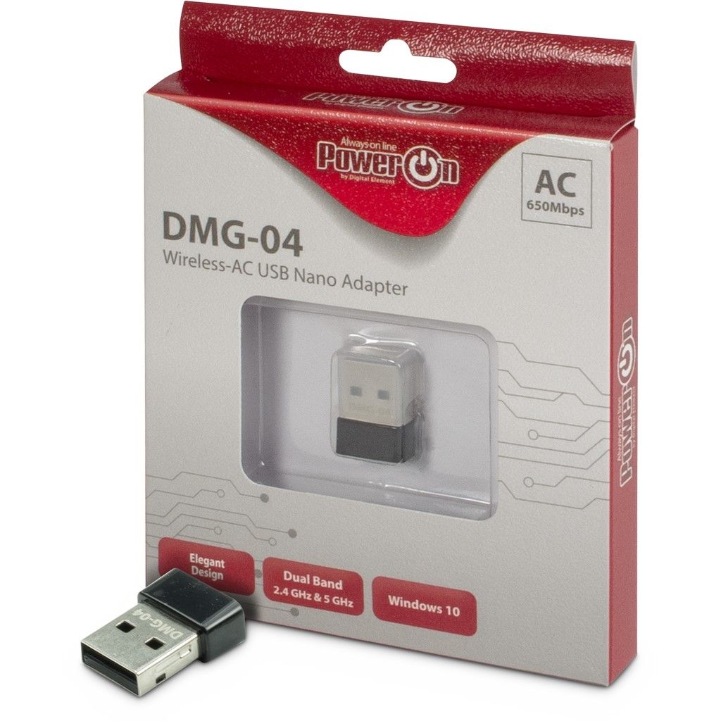 PowerON DMG-04 Wi-Fi 5 USB Nano Adapter - Image 1