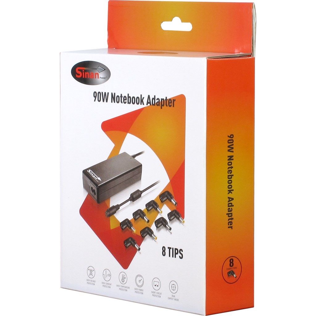 Inter-Tech Sinan UB-90HB 15-20V / 6A 90W univerzális hálózati notebook töltő - Image 8