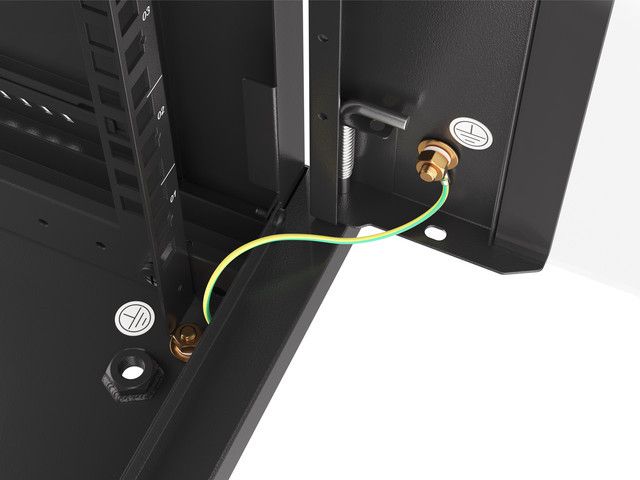 Lanberg 19" 15U Falra szerelhető Rackszekrény Black - Image 10