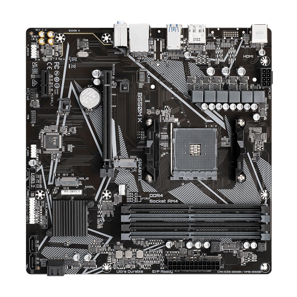 Gigabyte B550M K - Image 4