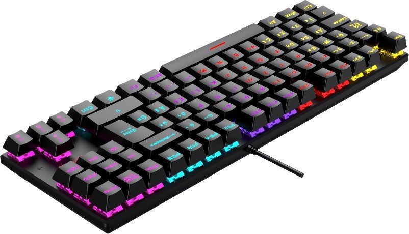 Ventaris Malevik RGB Mechanical Red Switch Gamer Keyboard Black HU - Image 4
