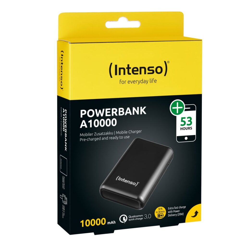 Intenso A10000 10000mAh PowerBank Black - Image 2