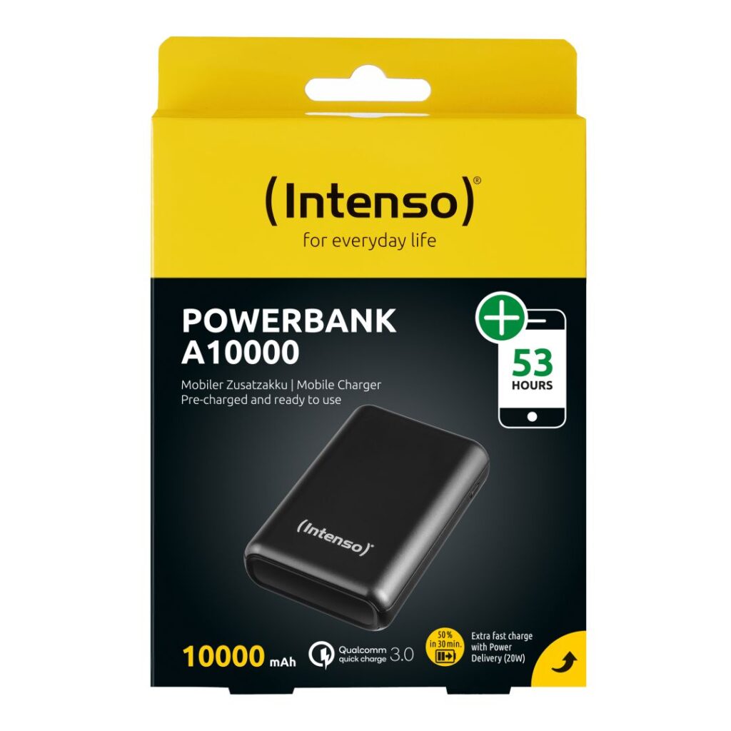 Intenso A10000 10000mAh PowerBank Black - Image 3
