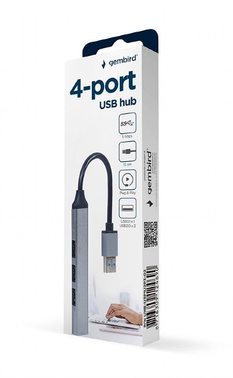 Gembird UHB-U3P1U2P3-02 4 port USB 3.1 (Gen 1) hub - Image 3