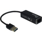 Inter-Tech Argus IT-810 USB Gigabit Ethernet Adapter Black - Image 2