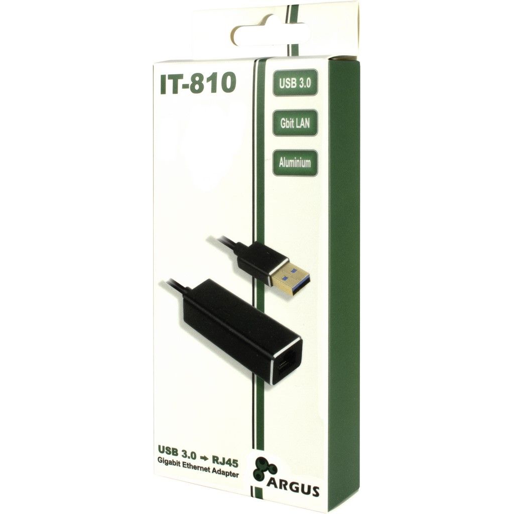 Inter-Tech Argus IT-810 USB Gigabit Ethernet Adapter Black - Image 3