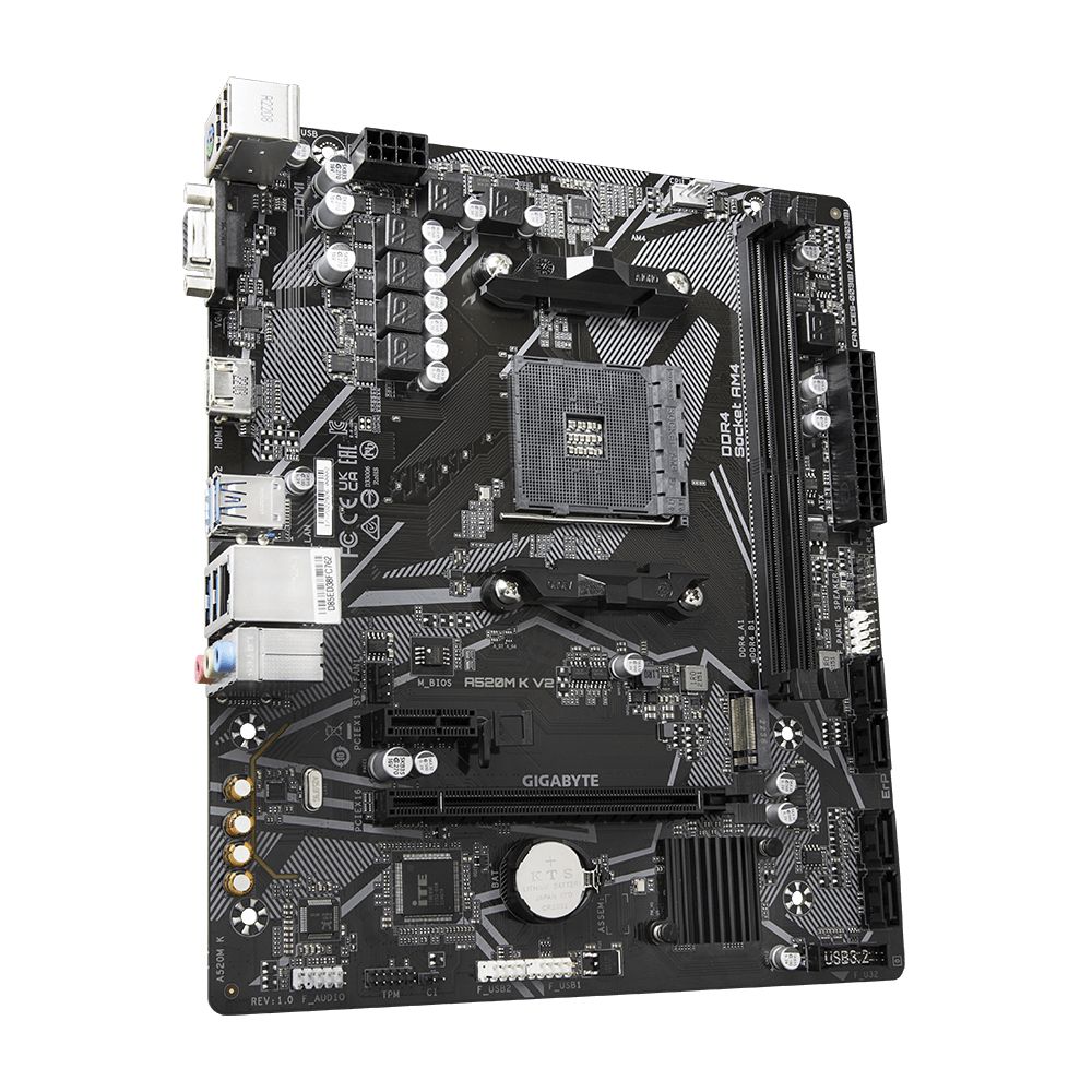 GIGABYTE Alaplap AM4 A520M K V2 AMD A520, mATX - Image 4