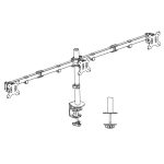 ACT AC8303 Tripple monitor arm 27" Black - Image 4