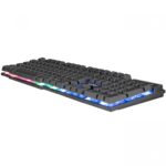 Everest Gamer Billentyűzet - KB-188 Borealis Rainbow (Numpad, USB, fekete, magyar, RGB LED) - Image 8