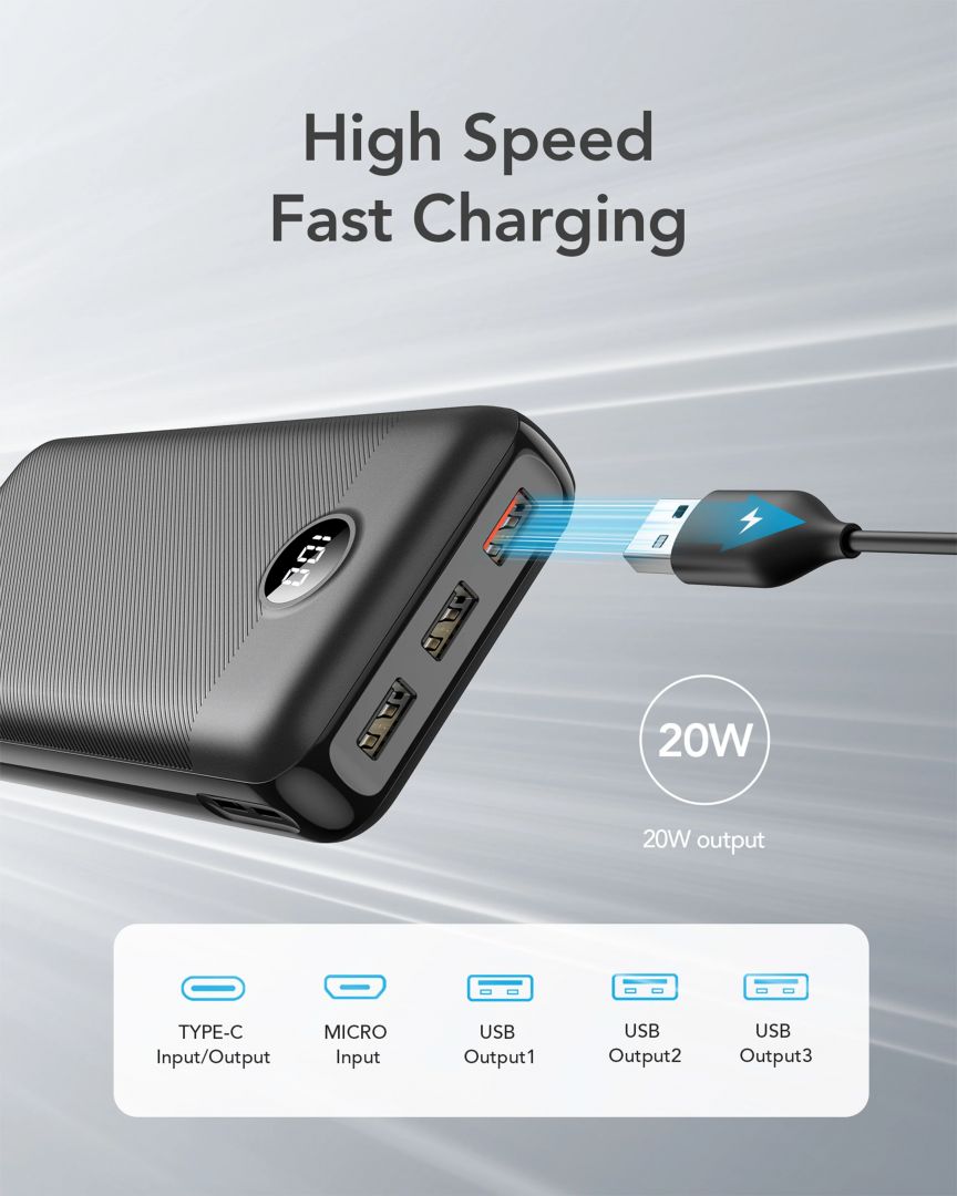 Veger VP3008PD L30 30000mAh Powerbank Black - Image 2
