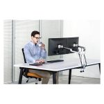 Spire CG-UGOL-2S Dual Monitor Arm 27" Silver - Image 6