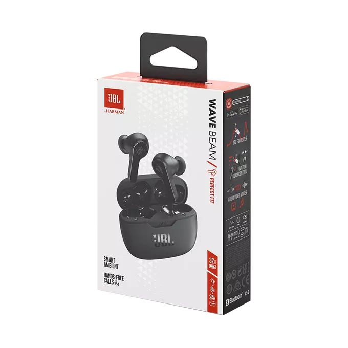 JBL Wave Beam TWS Bluetooth Headset Black - Image 9