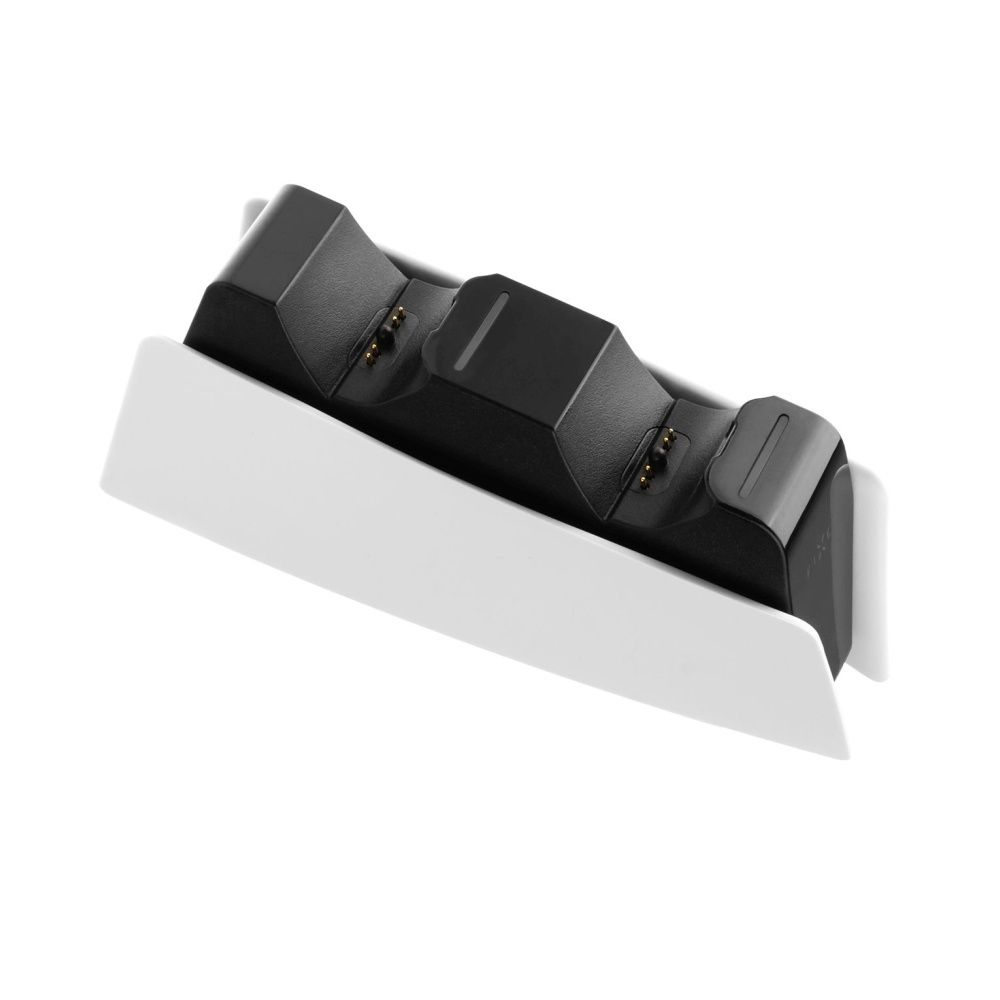 fixed-dual-charger-for-ps5-controller-black-and-white_2.jpg FIXED Kettős töltő PS5 DualSense kontrollerhez, fekete és fehér - Image 2
