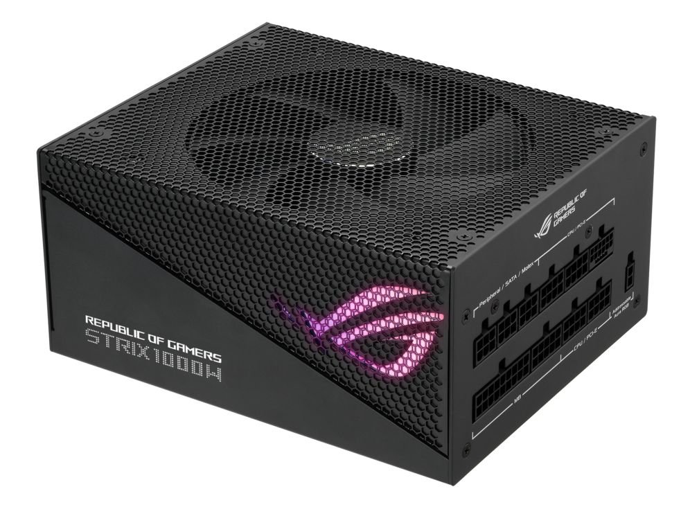 Asus ROG Strix 1000W 80+ Gold Aura Edition ventillátorral moduláris tápegység