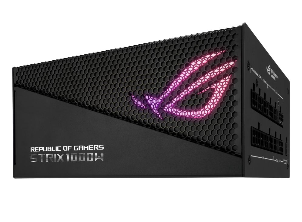Asus ROG Strix 1000W 80+ Gold Aura Edition ventillátorral moduláris tápegység - Image 3