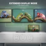 AXAGON HMC-4KX3 USB-C 5Gbps Triple 4K Display 11in1 Hub Silver - Image 5