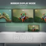 AXAGON HMC-4KX3 USB-C 5Gbps Triple 4K Display 11in1 Hub Silver - Image 6