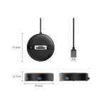 Orico YS5-U3-03-BK-BP 4-portos USB3.0 HUB with SD/TF port Black - Image 3