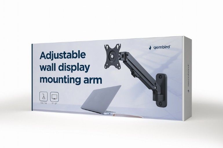 gembird-ma-wa1-01-adjustable-wall-display-mounting-arm-27-black_3.jpg Gembird MA-WA1-01 Adjustable Wall Display Mounting Arm 27” Black - Image 3