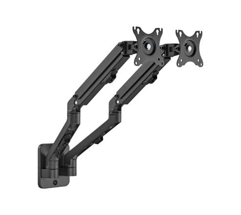 gembird-ma-wa2-01-adjustable-wall-2-display-mounting-arm-17-27-black_1.jpg Gembird MA-WA2-01 Adjustable Wall 2-Display Mounting Arm 17"-27” Black - Image 1