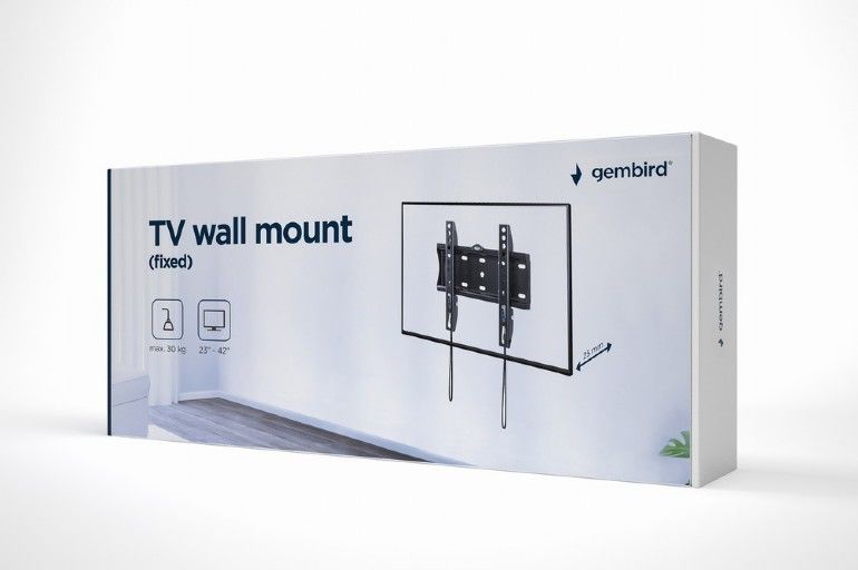 Gembird WM-42F-01 Fixed TV Wall Mount 13”-42” Black - Image 3