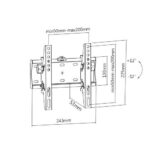 Gembird WM-42T-02 Tilt TV Wall Mount 23”-42” Black - Image 2