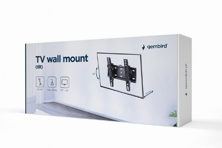 Gembird WM-42T-02 Tilt TV Wall Mount 23”-42” Black - Image 4