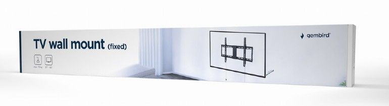 Gembird WM-80F-01 Fixed TV Wall Mount 37"-80" Black - Image 3