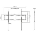 Gembird WM-90F-01 Fixed TV Wall Mount 43"-90" Black - Image 2