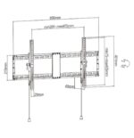 Gembird WM-90T-01 Filt TV Wall Mount 43"-90" Black - Image 2