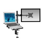 ACT AC8305 Single Monitor Arm with Laptop Arm 10"-32" Black - Image 4