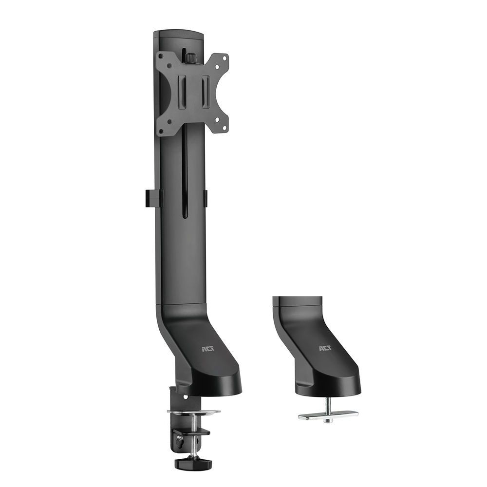 ACT AC8321 Single Monitor Arm Office Quick Height Adjustment 10"-35" Black