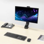 ACT AC8321 Single Monitor Arm Office Quick Height Adjustment 10"-35" Black - Image 2