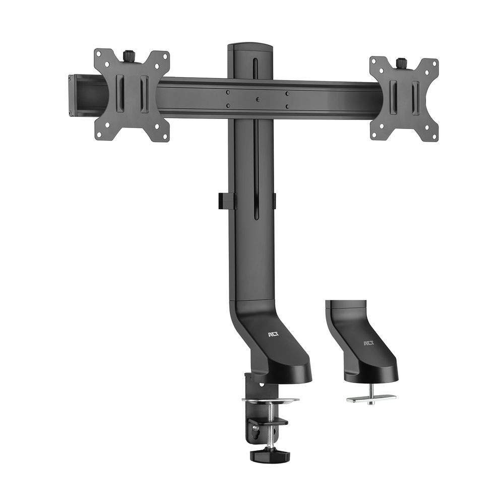 act-ac8322-dual-monitor-arm-office-quick-height-adjustment-10-27-black_1.jpg ACT AC8322 Dual Monitor Arm Office Quick Height Adjustment 10"-27" Black - Image 1