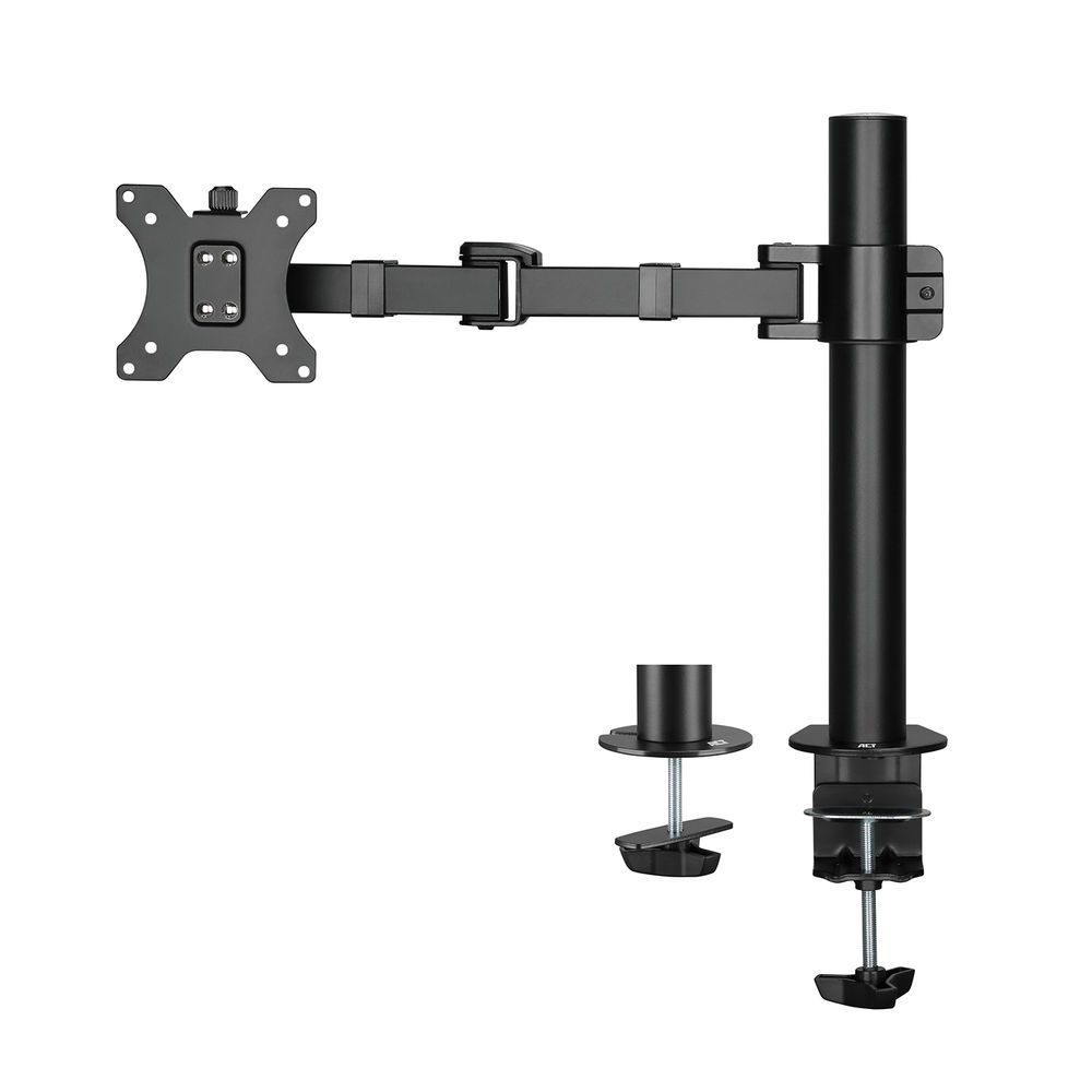 ACT AC8325 Single Monitor Arm Office Solid Pro 10"-32" Black - Image 1
